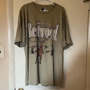 h&m redwood tshirt size xl
